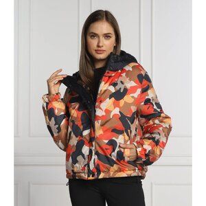 MARC CAIN SPORT TS 12.07 W11 Reversible Floral Camo Printed Puffer Coat, Size S